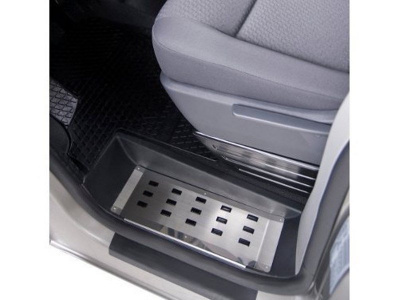 Mercedes Vito 2 (04-) накладка на внутреннюю пластиковую ступеньку сдвижной двери, нержавеющая сталь, к-кт 1шт.