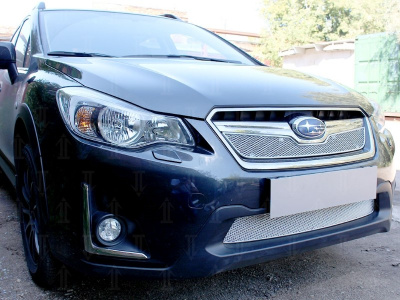 Subaru XV (16–) Защита радиатора Premium, хром, низ